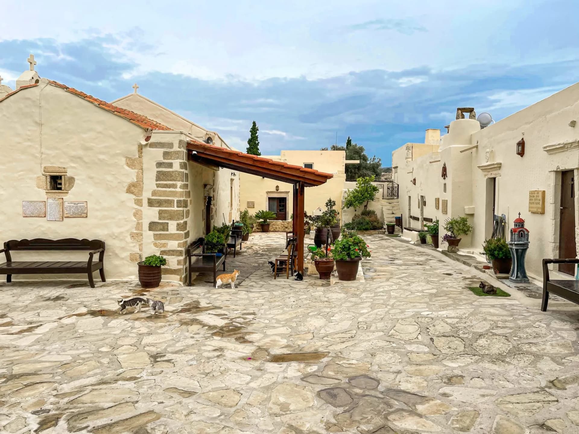 The holy patriarchal and monastery of Odigitria on Crete, an ancient monastery from the 14th century, which with its museum represents the life and work of the monks in the monastery