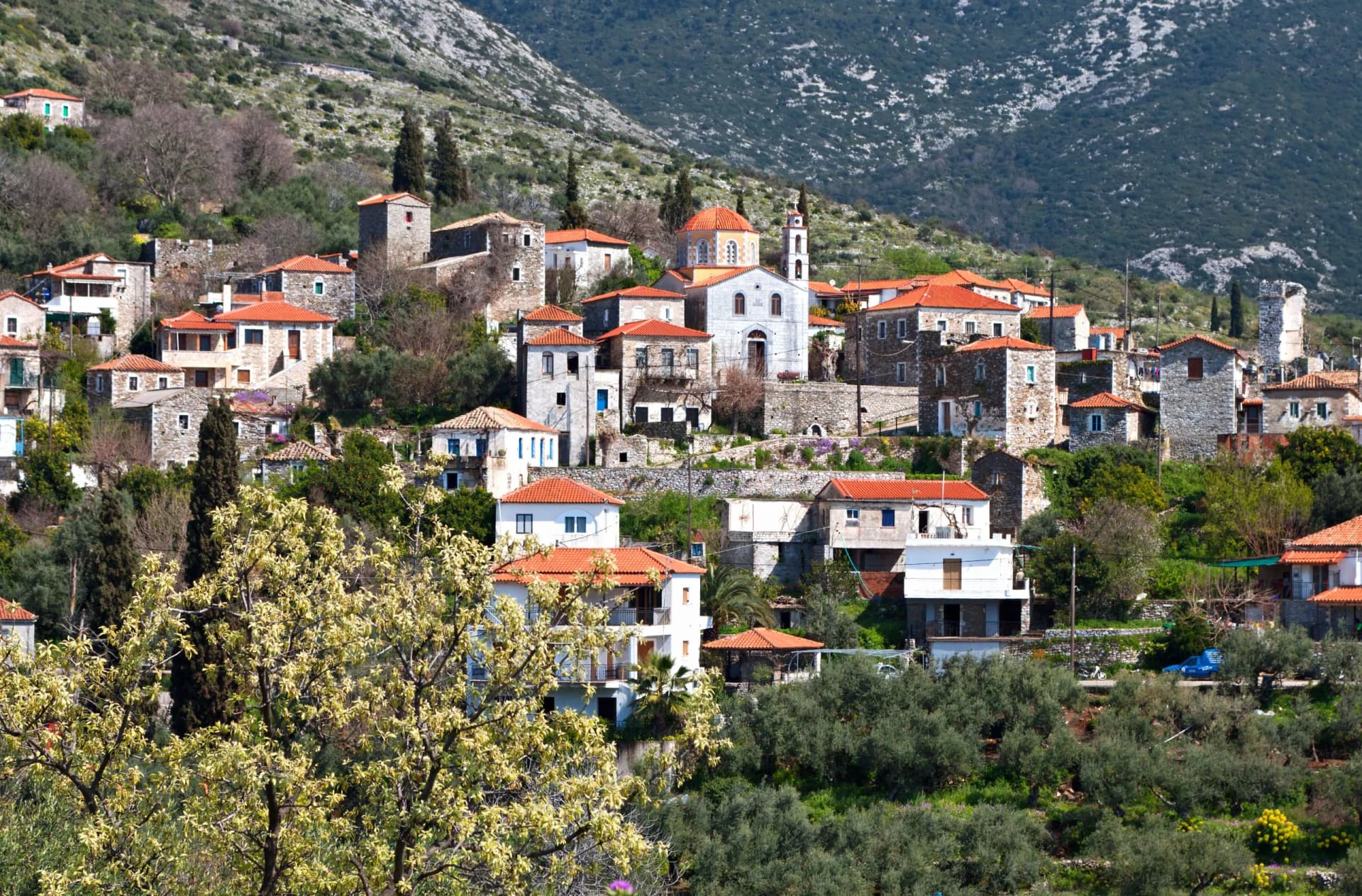 Traditional village of Thalames at Mani, Greece