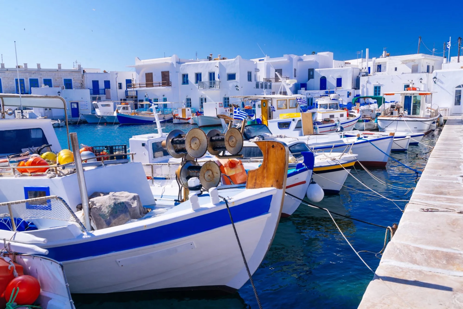 Naoussa boats