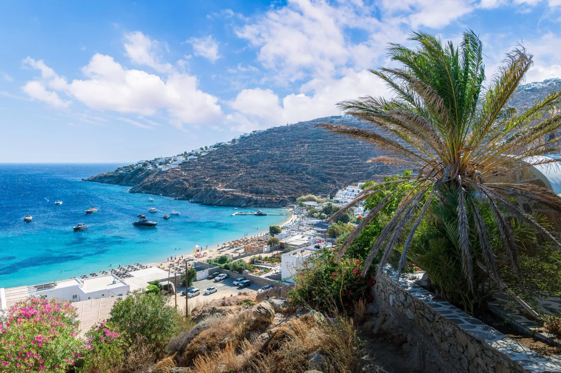 Psarou beach Mykonos island