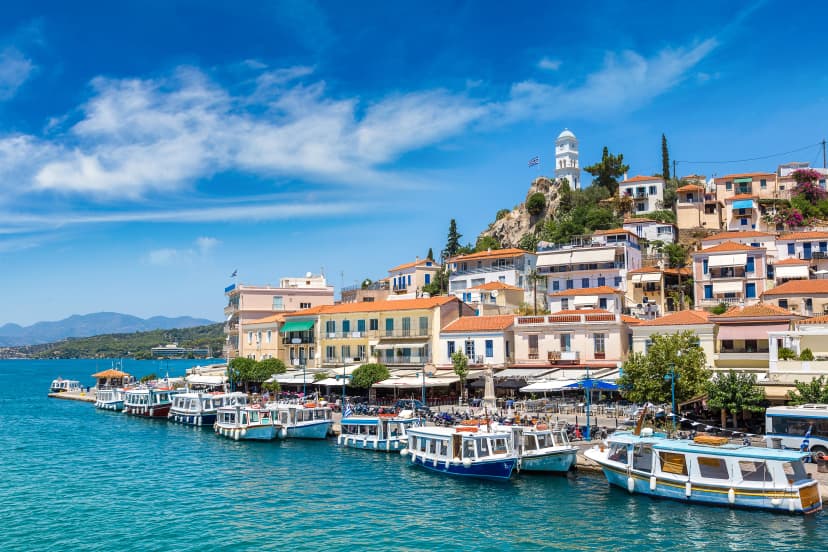 Poros island in Greece